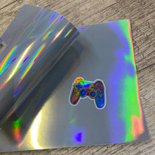 Cargar imagen en el visor de la galería, Viniles Adhesivos de impresion para inkjet Holografico, Dorados y Plateados