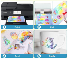 Cargar imagen en el visor de la galería, Viniles Adhesivos de impresion para inkjet Holografico, Dorados y Plateados