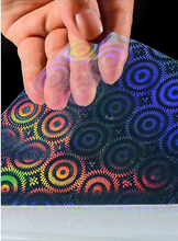Cargar imagen en el visor de la galería, Film Laminado Adhesivo Holográfico Transparente