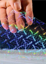 Cargar imagen en el visor de la galería, Film Laminado Adhesivo Holográfico Transparente
