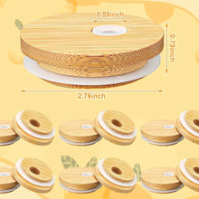 Cargar imagen en el visor de la galería, SET de Tapa y Pajilla para Vaso tipo Lata de Vidrio (Vaso no incluido)