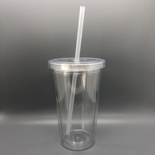 Cargar imagen en el visor de la galería, Vaso plástico transparente Doble Pared
