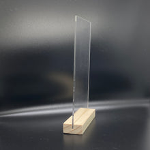 Cargar imagen en el visor de la galería, Stand Acrilico y base de madera