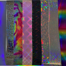 Cargar imagen en el visor de la galería, Combo de viniles adhesivos holograficos en hojas de 12x12 pulgadas