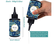 Cargar imagen en el visor de la galería, Resina UV de Tipo duro transparente 100g