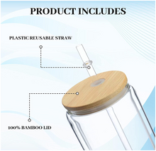 Cargar imagen en el visor de la galería, Snow Globe Can Glass (Vaso Tipo Lata de Vidrio DOBLE PARED)