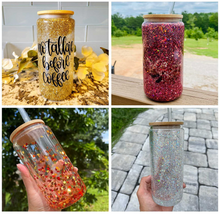Cargar imagen en el visor de la galería, Snow Globe Can Glass (Vaso Tipo Lata de Vidrio DOBLE PARED)