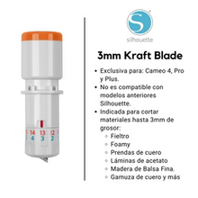 Cargar imagen en el visor de la galería, Cuchilla 3MM para plotter Silhouette Cameo 4
