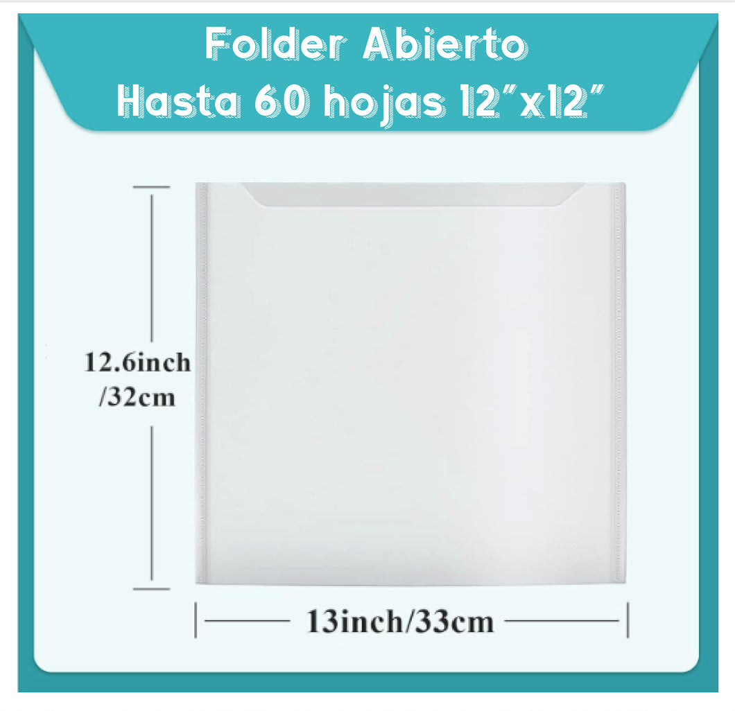 Folders de Almacenamiento para hojas de 12x12 pulgadas