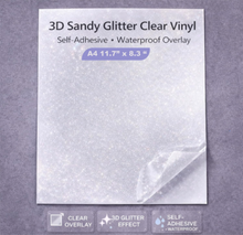 Cargar imagen en el visor de la galería, Film Laminado Adhesivo Glitter Arena Transparente
