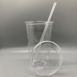 Vaso plástico transparente