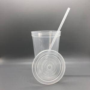 Vaso Plástico Semi Transparente