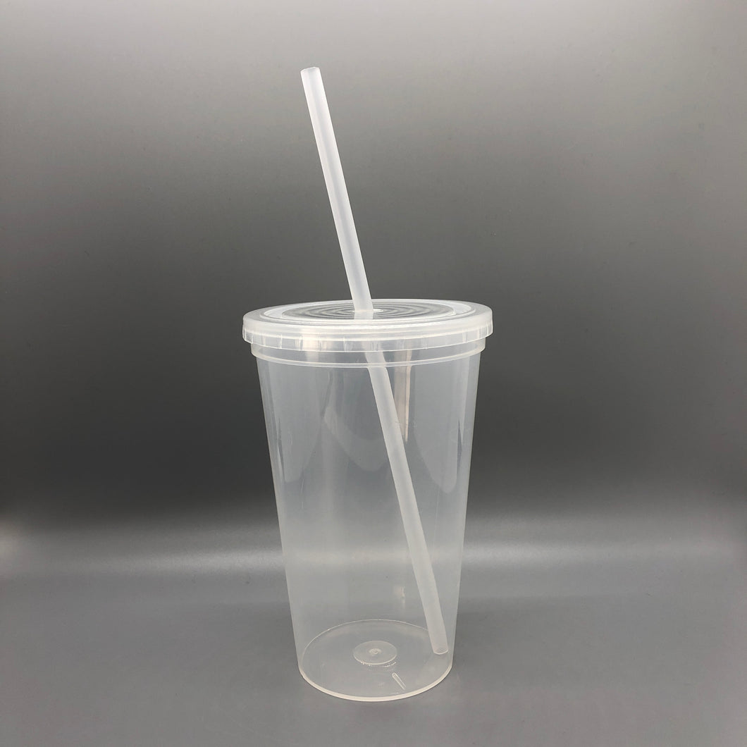 Vaso Plástico Semi Transparente